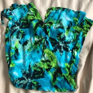 SPACE GIRL Tropical Swim Coverup Pants